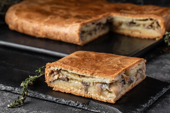 Пирог с грибами и картофелем Пирог с грибами и картофелем