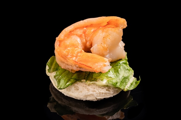 Канапе с креветками 16 шт